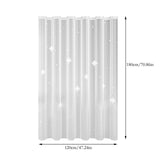 AYktou EVA Shower Curtain Frosted Floral Waterproof Shower Curtain Line Lightweight Plastic V1189-WXFWAL-20260326-03074
