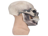 Halloween Scary Skull Mask Adult Full Head Latex Skull Helmet Glowing Eyes with Moving ChinDark Gray V1294-YM0523-3117210187812