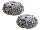12Pcs Silver 304 Stainless Steel Scrubber Balls, 10x8cm, Food Grade Wool, Reusable for Pots & Grill V1370-AZ4-17193