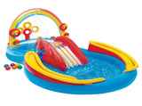 Intex Inflatable Rainbow Ring Play Centre w/ Slide 57453NP