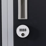 12-Door Locker for Office Gym Shed School Home Storage - 4-Digit Combination Lock V63-839041