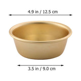 Aluminum Rice Wine Bowls Golden Korean Style for Kitchen Use 4Pcs V1192-AZ-W-25520