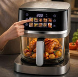 5L Smart Air Fryer with 360&deg Visible Glass Window, Zero-Coating Titanium Pot, Large Color Screen, V1107-CS-ZAILXA21