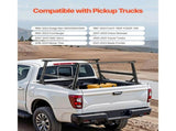 Truck Ladder Rack, 53.3-80.01 cm Height, Adjustable Non-Drilling Aluminum Cargo Rack with Sidebar, V952-PKHJTJKLDCBKLL6NPV0