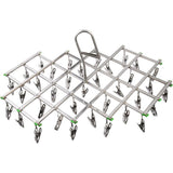 Stainless Steel Drying Racks With 35 Clothes Pegs For Socks, Shorts, Underwear And Baby Clothes V1188-MS-227-1608
