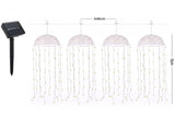 Jingle Jollys Christmas Lights Solar Jellyfish 4Pcs Garden Decorative Warm White XMAS-JLF-224LED-4PC-WM