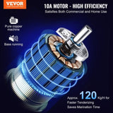 VEVOR Commercial Meat Tenderizer, Heavy Duty Stainless Steel Kitchen Tool with Handle, Meat Tong, V952-DDNRJ17INCH4R7F1XV3