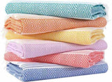 6 Pack Oversized Turkish Beach Towels, Quick-Dry Sand-Free Towels for Swimming, Bath, Camping, V1189-LC-AMZ-00279