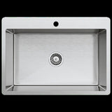 700x500mm Handmade Stainless Steel Undermount / Topmount Kitchen Laundry Sink with Waste V63-846471