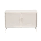 Artiss Buffet Sideboard Metal Cabinet - SWEETHEART White AI-LOCKER-MI-WH