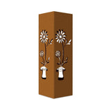 Rustic Pineapple Garden Column Outdoor Metal Sculpture, Modern Yard Statues, Decorative Light Cover, V1192-AZ-W-26238