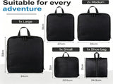 5-Piece Black Compression Packing Cube Set, Water-Resistant Luggage Organizers for Suitcases and V1188-MS-731-002