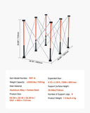 Portable Folding Workstand, 1266 x 665 mm Collapsible Workbench, 1135 kg Weight Capacity, No V952-BXSGZTPPSL4F8JA6T001V0