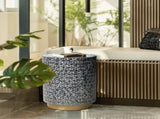 BLAKE CIRCULAR SHELL STOOL/SIDE TABLE V742-VS1