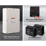 LockMaster Automatic Sliding Gate Opener Kit 40W Solar 6M 600KG GO-SLIDE-M01-40W-RAILX3