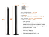 Cable Railing Post, 36" x 2" x 2" Level Deck Railing Post Without Holes, SUS304 Stainless V952-1JZLGZ91455H6Z2UHV0