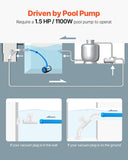 VEVOR Suction Pool Cleaner Vacuum Cleaner 2 Wheels for In/Above-ground Pool V952-XSYCQJQXCLS4UGXSPV0