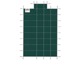 Pool Safety Cover Fits18x36ft Inground Safety Pool Cover Green Mesh with 4x8ft Center End Steps V952-YYCM18X36JZYTYCG1V0
