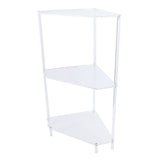 3 Tier Triangular Acrylic Corner Side Table Small Corner Side Table Bathroom Organizer Water V1294-YM0901-3116240035111