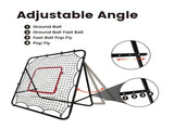 1m Football Rebounder Soccer Training Kickback Target Bounce Wall Detachable Metal Frame and PE V985-SPORTSREBOUNDER