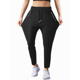 New Sport Stretch Active Pants for Women withs Tapered Casual Workout Pants with Zipper V1366-AZ2-W-11613