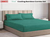 Ramesses Teal 2000TC Cooling Bamboo Combo Set Double V442-KIT-FITTEDSS-2000COOLBAMBOO-TEAL-DS