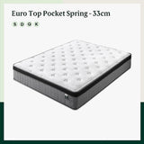 Mattress Queen Euro Top Pocket Spring Motion Isolation CertiPUR-US Certified V63-930291