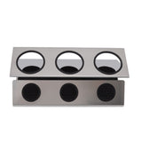 Bottle Drain Drying Rack 304 Stainless Steel Silicone Pad Silver 3 Holes Soda Bottle Drying Rack for V1294-YM0523-3118220075811