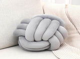 light gray cushion Soft knot ball pillows,round throw pillow cushion Home Decoration Plush V1369-AZ3-W-04302