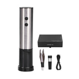 USB Electric Wine Opener Rechargeable Automatic Wine Bottle Opener Set for Home Restaurant V1294-YM0901-3118210177811