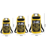 Roll-Top Backpack Dry Bag with Handle for Fishing Boating and Camping Yellow - L V1308-DSZKI-273-3