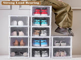 CARLA HOME 3-Tier Stackable Shoe Storage Box Organizer with Clear Door for Closet, Entryway or LSB-36189