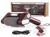 Brown Electric Bristle-Free Grill Cleaner with Spinning Roller - 304 Stainless Steel Mesh BBQ V888-ELOSUNG56728