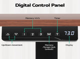 Artiss Standing Desk Motorised Dual Motor Electric Walnut 140CM HASD-B-M14-WA-AB