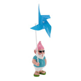 Garden Gnome Statue with Big Windmill Yard Art Sculpture Resin for Indoor Outdoor Patio Lawn Garden V1294-YM0901-3111240259311