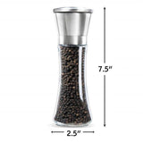 Salt and Pepper Grinder Set of 2 - Refillable Salt and Pepper Shakers Salt and Pepper Mill with V1366-AZ2-W-24281