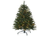 Christabelle 137cm Pine Slimline Christmas Tree with LED Lights 112_HZGS45