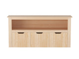 Keezi Kids Bookshelf 3 Drawers Storage Children Bookcase Toy Organiser Display Wooden FURNI-B-BOOK-STORAGE-WD