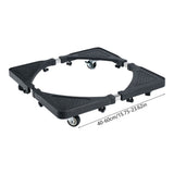 Appliance Drip Tray with Wheels, Adjustable Mobile Washing Machine Stand with Drainage, Heavy Duty V1366-AZ2-W-23330