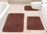 Chmadoxn Solid Color Bathroom Rugs Sets, 3 Piece Ultra Soft Non-Slip Bath Rugs and Mats Set, Super V1189-WXFWAL-20260326-01768