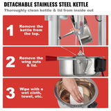 VEVOR Popcorn Popper Machine Countertop Popcorn Maker 850W 8 Oz 48 Cups Red V952-TSBMHJ8OZ850WJWNRV3