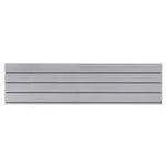 Slatwall Storage Pack of 6 Grey PVC Panels - Retail Display Garage Storage + Hooks V63-848111