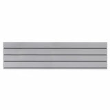 Slatwall Storage Pack of 6 Grey PVC Panels - Retail Display Garage Storage + Hooks V63-848111