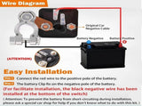 Remote Battery Disconnect Switch 12V Battery Kill Switch for Car, Encendido a Distancia 200A V1366-AZ2-W-11469