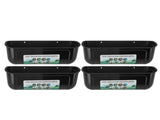 4pcs Large Chicken Feeder Feed Trough with Clips Hanging Fence Feeders for Goat Duck Goose Livestock V1294-YM0901-3111240029112