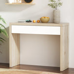 Artiss Console Table Storage Drawer Jory White Pine FURNI-E-TAB-01-WHWD