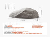 Faux Rock Cover, Outdoor Fake Rock Well Pump Cover, Realistic Natural Texture, Lightweight & V952-KXYSZBGZTYXZJ9G43001V0