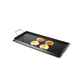 Carbon Steel Griddle, 32x14 inch Universal Flat Top Rectangular Plate, Gas Grill Griddle for BBQ V952-DCJPTG3214INVTJ16V0