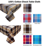 Check Table Cloth Tartan Brown 180 x 180 cm V442-ABR-TABLEC-TARTAN180CM-BROWN-SQ