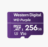 WESTERN DIGITAL Digital WD Purple 256GB MicroSDXC Card 24/7 -25&degC to 85&degC Weather & Humidity V177-L-FMWD-PPMSD-256GC